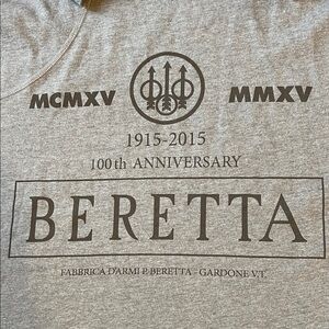 Beretta Gray Anniversary Men's T-Shirt L